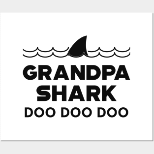 Grandpa Shark doo doo doo Posters and Art